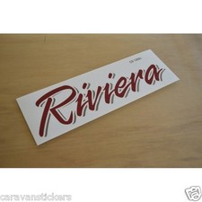 ELDDIS Riviera Caravan Name Sticker Decal Graphic - SINGLE