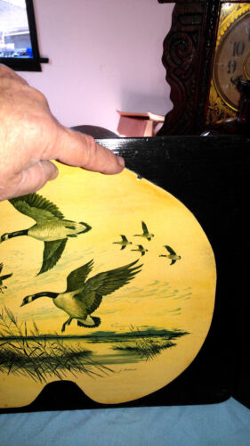Folk Art prints by J Lockhart on wood , Canada Goose and Branta Canadensie - Picture 7 of 7