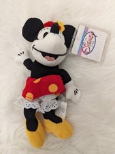 MINNIE MOUSE PLUSH STUFFED ANIMAL CLASSIC 1930's BEANIE  DISNEY STORE