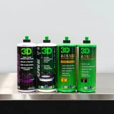 3D 32oz Compound & Polish Combo Kit | Includes 4 Products Speed One ACA 500 520