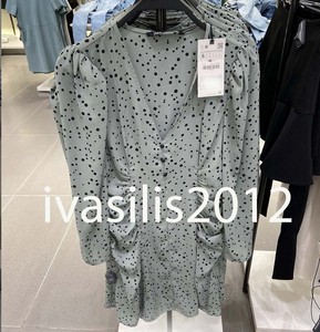 sea polka dot shirt dress