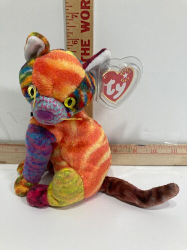 TY KALEIDOSCOPE le CHAT BEANIE BABY - COMME NEUF avec ÉTIQUETTES COMME NEUF - Photo 1/5