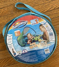 SwimWays Baby Spring Float Activity Center 9 To 24 Months Sun Canopy 6 Toys New