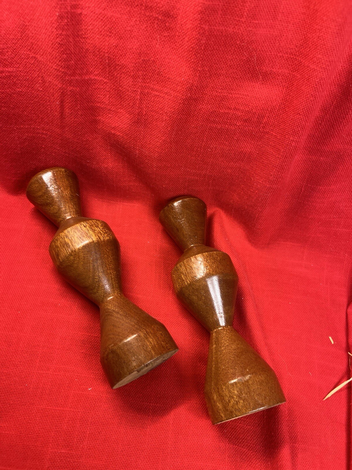 Candleholders, Danish Modern Teak Vintage MCM