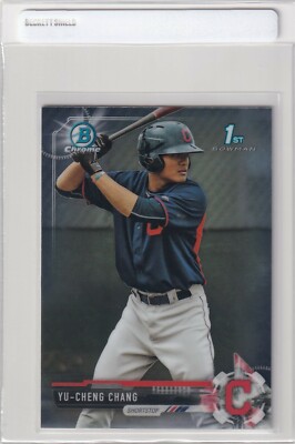 2017 BOWMAN CHROME 1ST RC YU CHANG CLEVELAND INDIANS FIRST ROOKIE