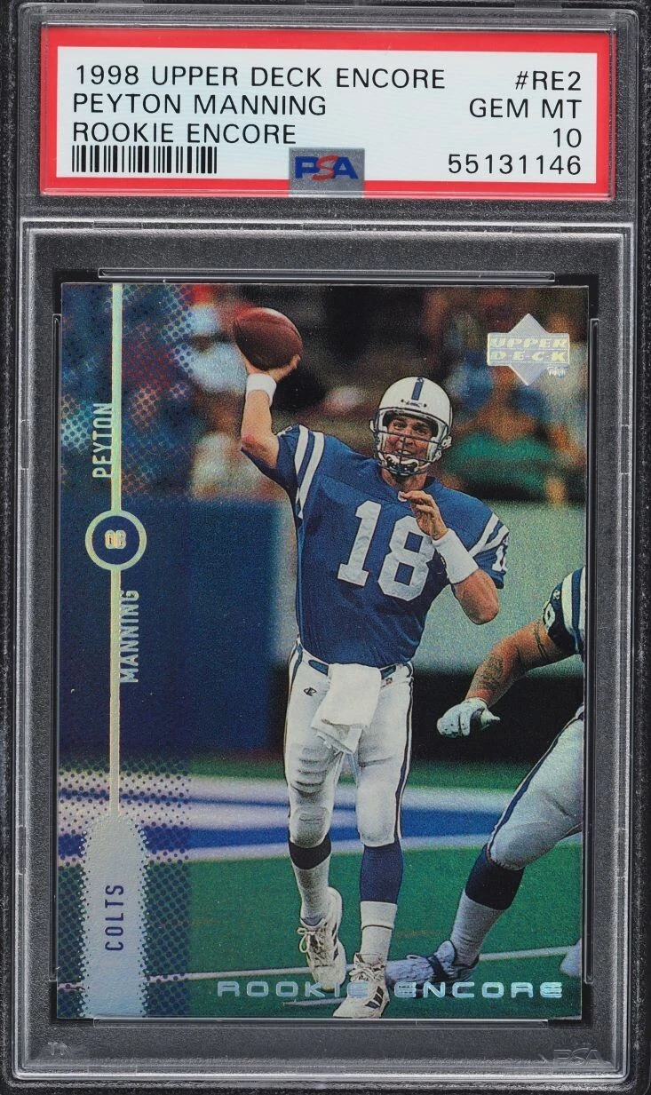 Peyton Manning Upper Deck Encore Rookie Encore #RE2 Rookie Encore