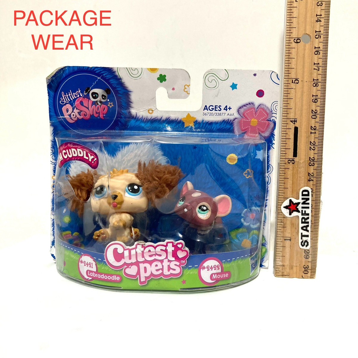 Littlest Pet Shop LPS Cutest Pets Furry LABRADOODLE MOUSE 2421