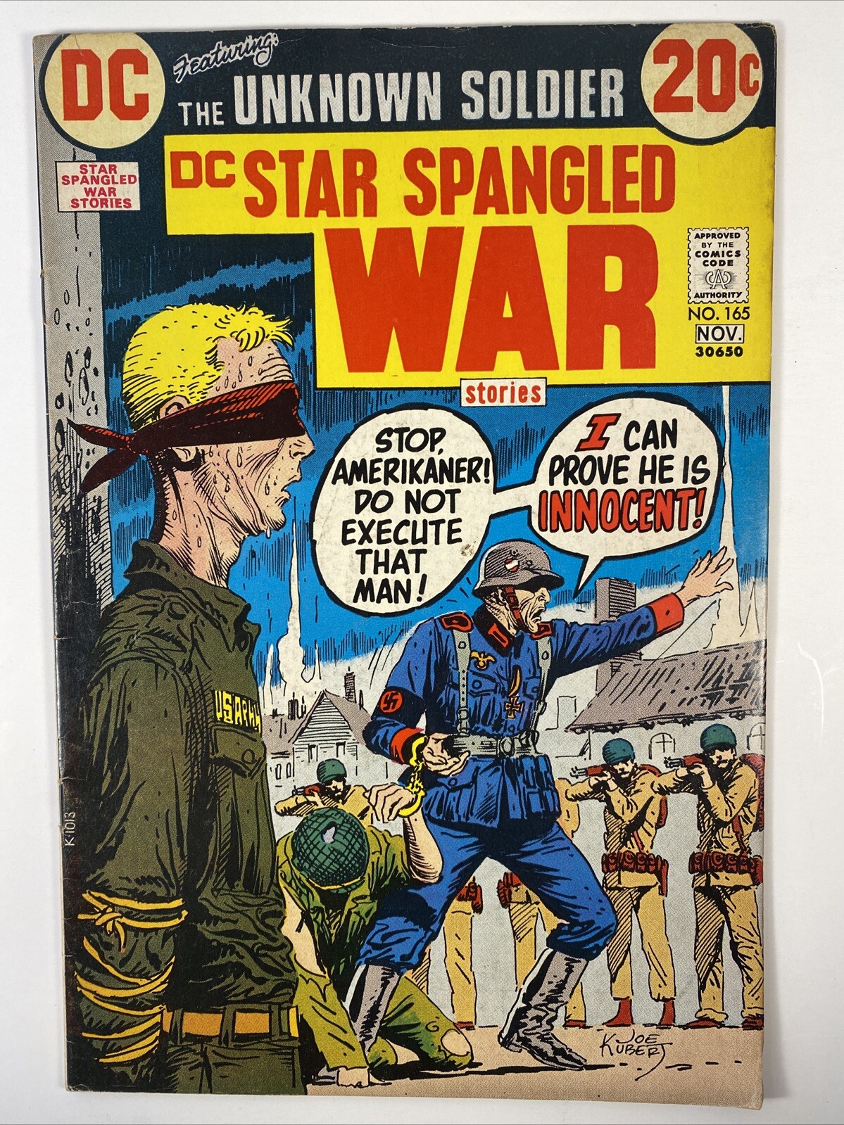 Star Spangled War Stories : #165 VG  The Unknown Soldier  DC Comics