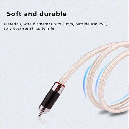 Hifi Digital Coaxial Audio Video Rca Cable RCA to RCA Male Subwoofer Audio Cable - Picture 6 of 6