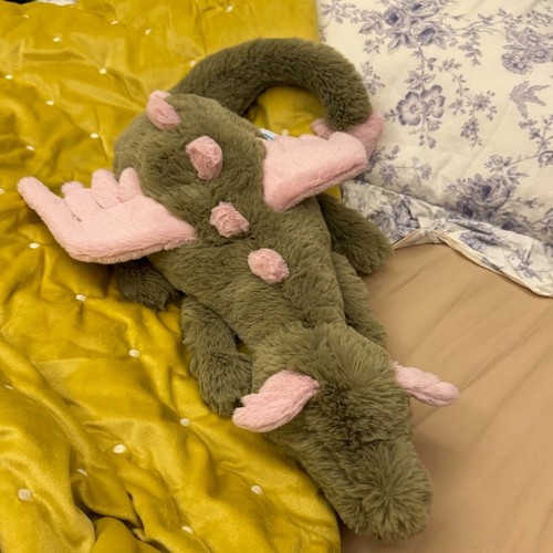Large Malachy Dragon Stuffed Animal Toy Plush Doll Cute Gift for Children - Afbeelding 2 van 4