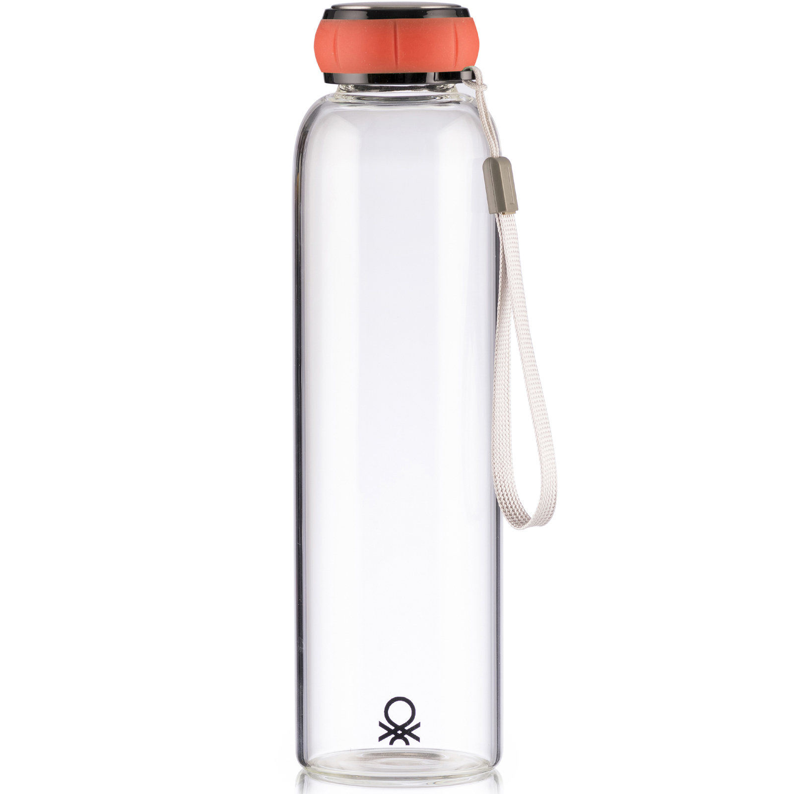 Botella De Agua 550Ml Borosilicato Tapa Color Benetton