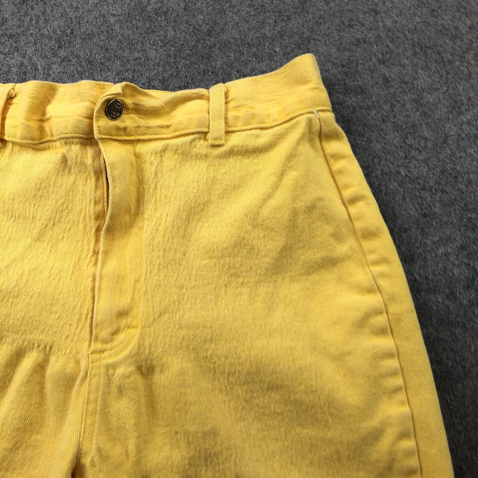 Vintage No Boundaries Shorts Womens 13 Yellow 10" Inseam Casual Surf Beach — 第 3/4 张图片