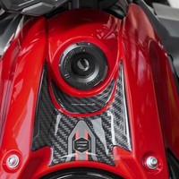 3D Gel Aufkleber Motorrad Schlussel Zone Kompatibel Kawasaki Z 650 Z650 2024 Rot