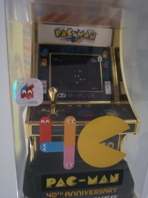 My Arcade Pac Man 40 TH Anniversary Gold Micro Mini Arcade Edition Neu