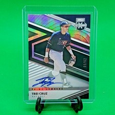 2020 Elite Extra Edition TREI CRUZ #73 Prime Numbers SSP Rookie AUTO #/62 Tigers