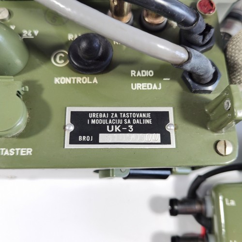 Dispositivo de mecanografía militar yugoslavo genuino sistema de comunicación de trinchera completo - Imagen 12 de 24