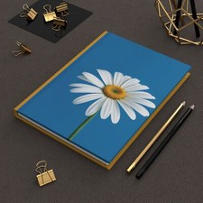 Vintage-Style Daisy Hardcover Journal Matte