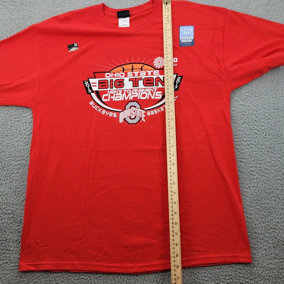 Red Basketball Sign Blue 84 Ohio State Shirt Mens XL Red Basketball Big Ten NCAA Buckeyes ...