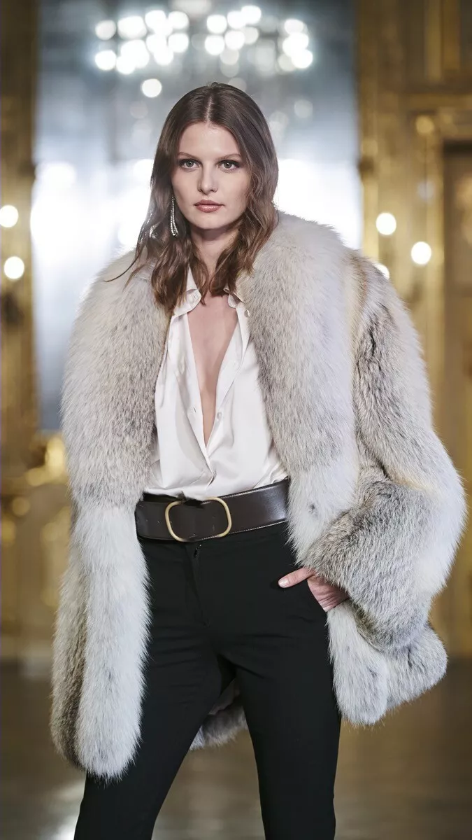 Luxury fur shop jacket