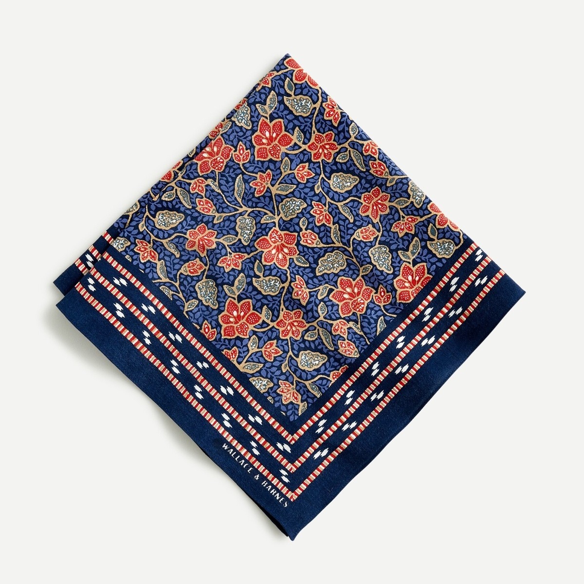 Wallace & Barnes バンダナ 花　ペイズリー　ビンテージ風 Wallace & Barnes バンダナ 花 ペイズリー ビンテージ風 J.Crew