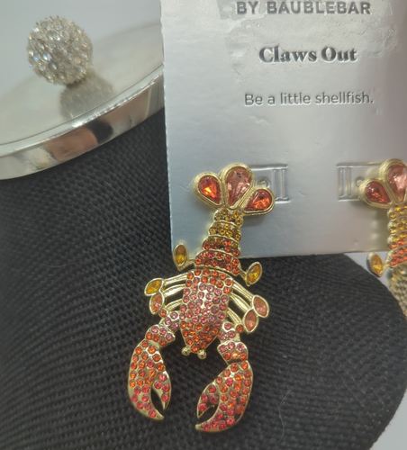 SugarFix by BaubleBar Claws Out Be A Little Shellfish Lobster Earrings - Picture 5 of 9