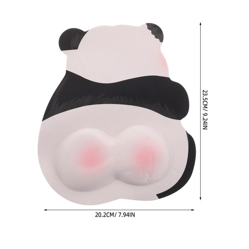 Panda Mouse Pad with Wrist Cushion Nonslip Mouse Pad Soft and Comfortable Wrist - Afbeelding 12 van 12