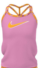 Nike Big Girls Watercolor T-Crossback Tankini Top