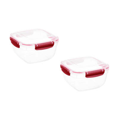 Superio Plastic Food Storage Containers, Airtight Lids, 16 Oz