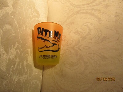 Bite Me Ft, Meyers Beach Florida Shot Glass