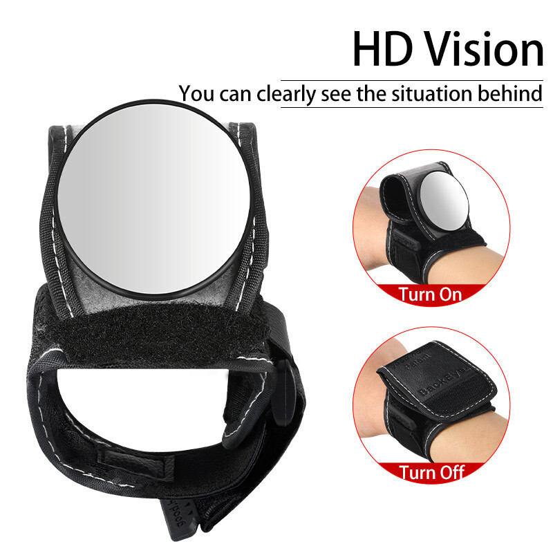 WEST BIKING Mini 360 Degree Rotation HD Cycling Wrist Rearview
