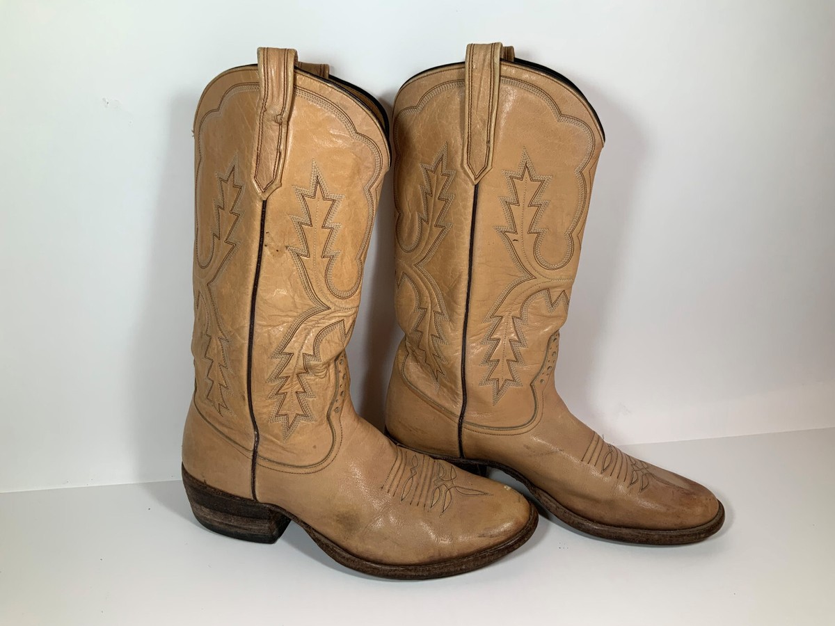 Vintage Rios of Mercedes Mens Brown Leather Western Cowboy Boots Size 10 D Rios of Mercedes Boots - Etsy UK main image 4