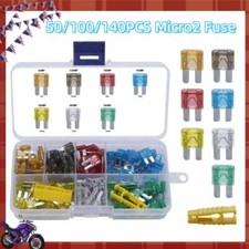 50-140pcs ATR Micro2 Blade Fuses Assorted Kit Car 30A 25A 20A 15A 10A 7.5A 5A