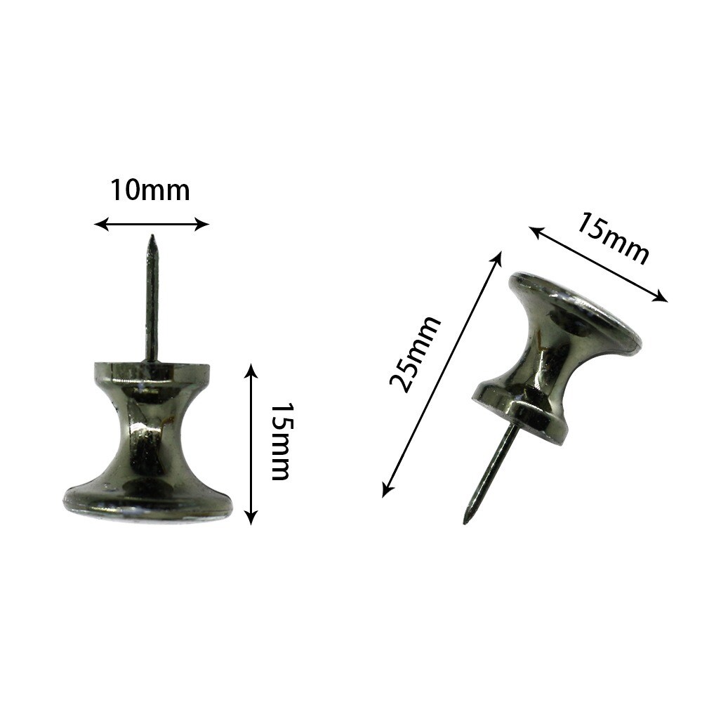 30PCS Black Giant Push Pins Metal Big Thumb Tacks Cork Boards eBay