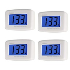 Plug in Volt Meter 4pcs Flat US Plug AC 80-300V LCD Digital Voltmeter Voltage...