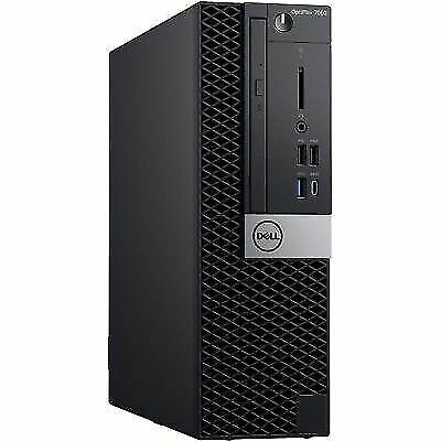Dell OptiPlex T7G0K Intel i7 16GB RAM 256 GB SSD SFF Desktop PC - Black/Grey