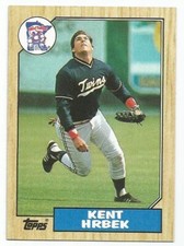 KENT HRBEK 1987 TOPPS CARD FLAWLESS CONDITION