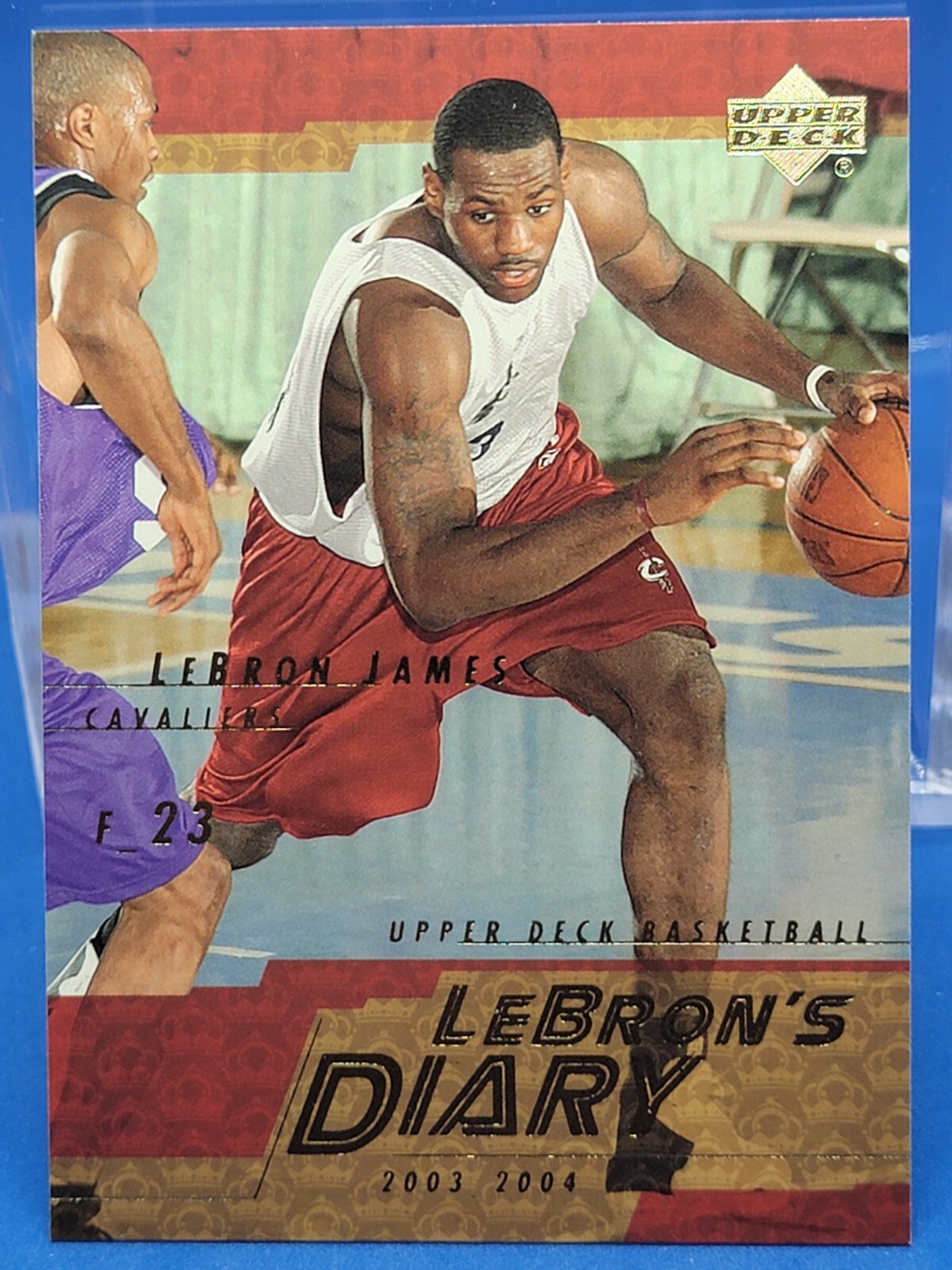 2003/04 upper deck LEBRON JAMES lebrons diary insert #LJ6 NBA GOAT HOF CHAMPION