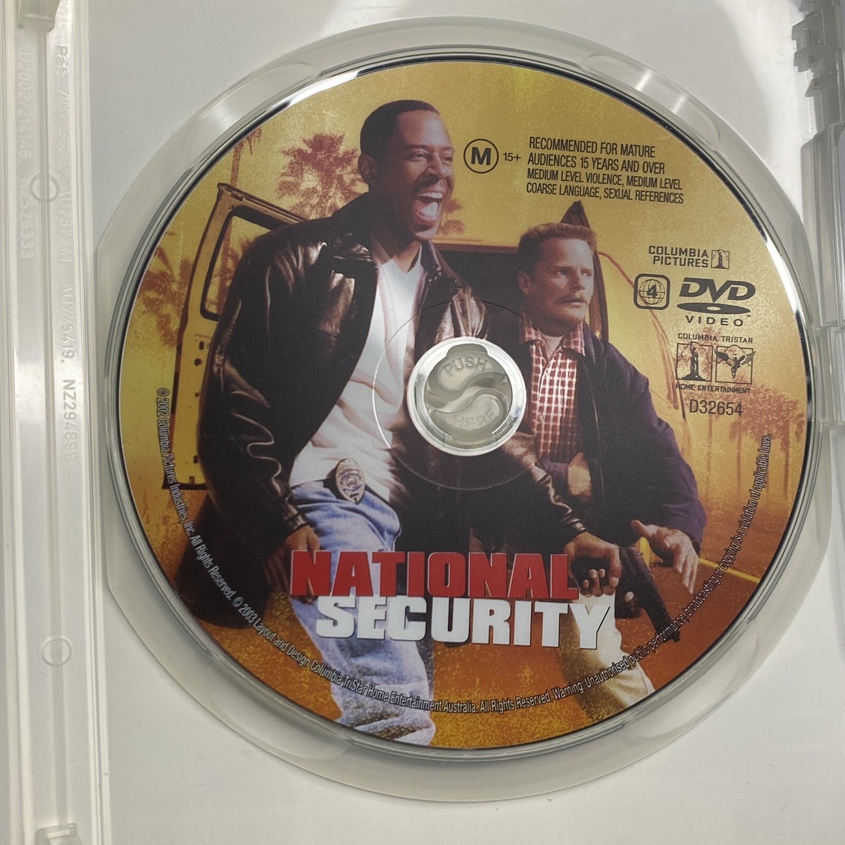 National Security (DVD 2003) Region 4 VGC Martin Lawrence Steve