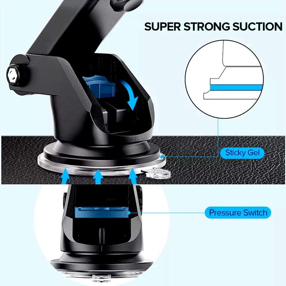 Cargador Rápido Para Auto Carro de Brazo Largo Para iPhone Samsung Teléfonos EE. UU. Foto 3 de 4