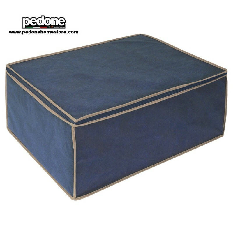 CONTENITORE PER COPERTINE BIANCHERIA ORDINETT BLANKET 2 BLUE