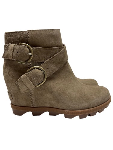 Sorel Women's Joan of Arctic Wedge II Buckle Boot - Light Rain - Waterproof - Picture 2 of 10