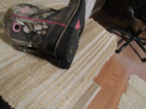 Ariat Fatbaby Cowgirl Western Boots Leather Camo/Pink 10006854 Women 10 B - Picture 8 of 13