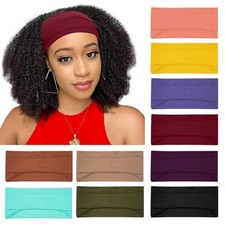 Wide Headbands for Women Non Slip, Workout Yoga Running aheirenmomao-10-solid