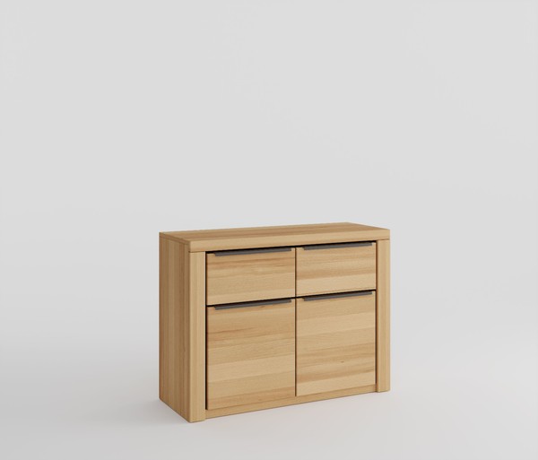 Sideboard Kommode Brest Kernbuche GeöLt Teilmassiv Breite 108Cm Anrichte-image