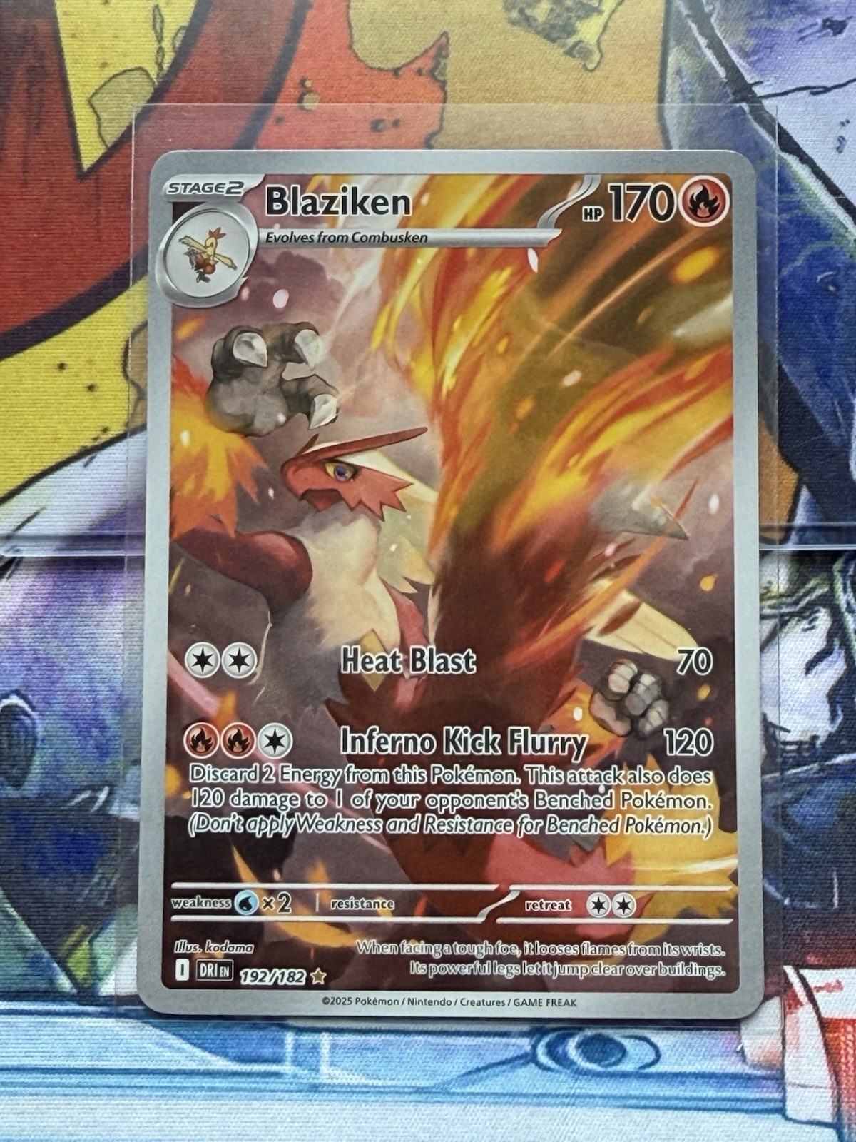 Blaziken Illustration 192/182 Destined Rivals Near Mint Condition Pokemon TCG