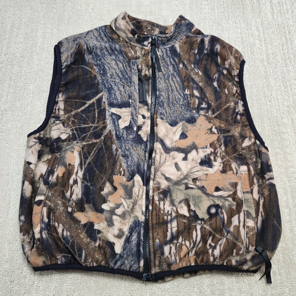 Cabelas Camo Vest Men Large Full Zip Realtree Camouflage Hunting Deer Pheasant - Image 2 of 4