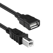 USB Printer Cable,USB 2.0 Adapter 1.8M Type A Female to USB B Cables Extender