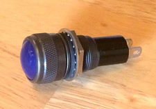 Vintage Blue Lens Dash Gauge Panel Light Hot Rod Military Dialco Old 1116 Nos Vintage Blue Lens Dash Gauge Panel Light Hot Rod Military Dialco Old 1116 Nos