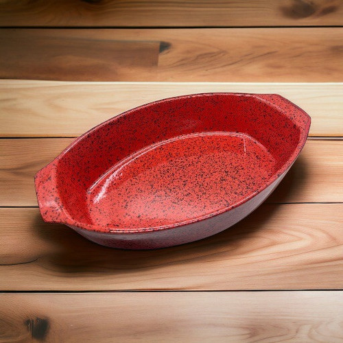 Cerutil Stoneware Casserole Red Baking Dish Portugal 10” X 15.5” - Picture 1 of 16
