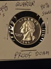 1995 S SILVER DCAM Proof Washington Quarter 25c ,90% Silver,Free Delv